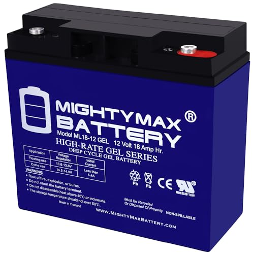 Amazon.com: Mighty Max Battery 12V 18AH GEL Battery for Jump n
